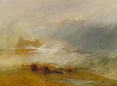 Wreckers -- Kust van Northumberland, met een Stoomboot die een Schip van de Kust Helpt door Joseph Mallord William Turner